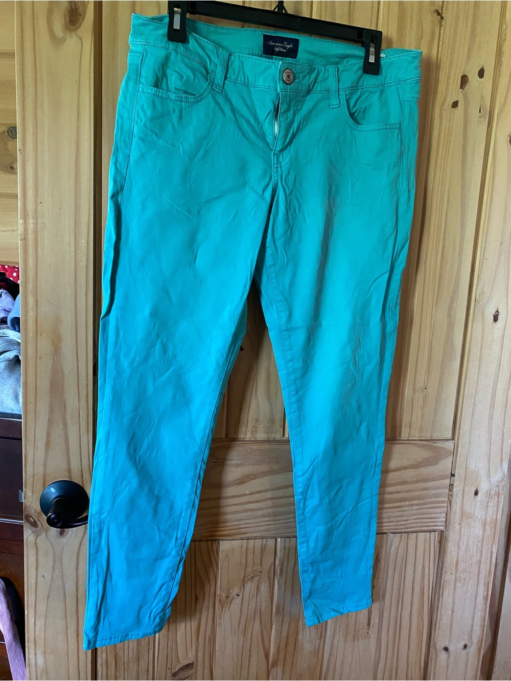 American Eagle Outfitters Teal Stretch Pants